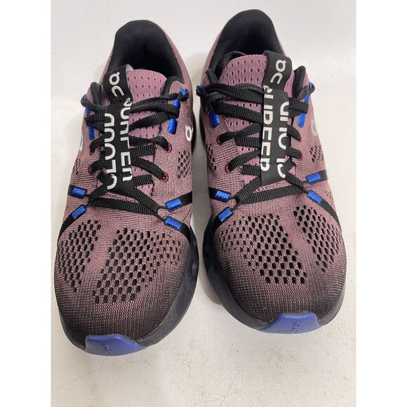 On Cloudsurfer Running Shoes Womens 7.5 Black Purple Athletic Trainer Sneakers - Picture 4 of 10